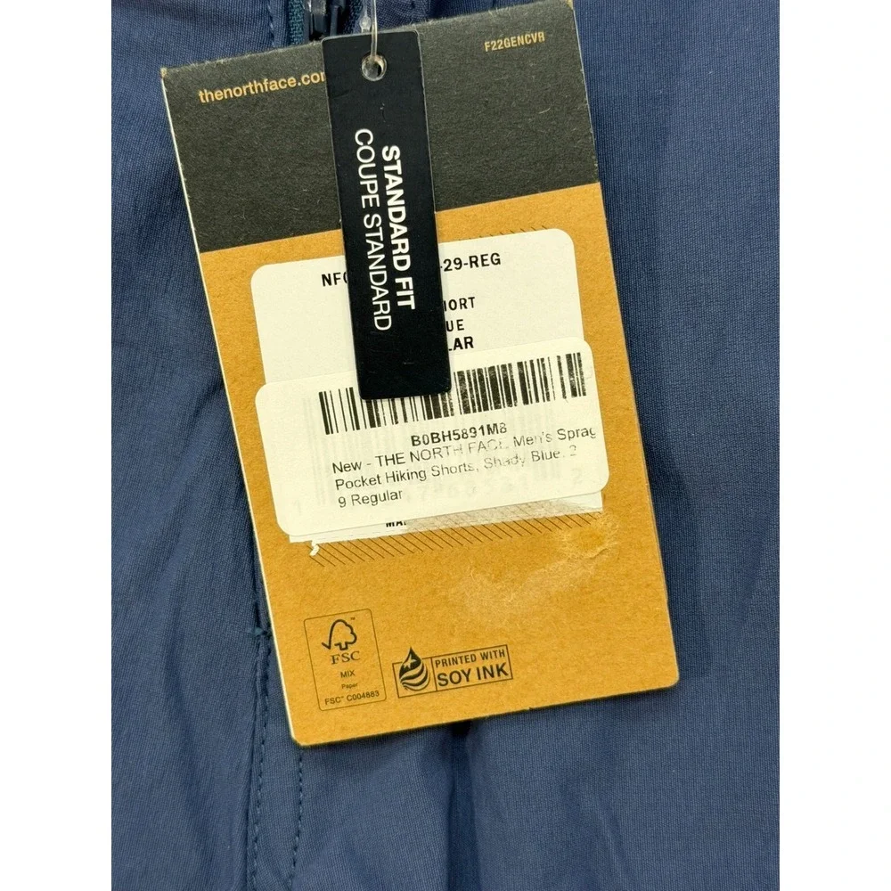 NWT‎ The North Face Men Sprag Shorts Navy Blue Regular Size 29